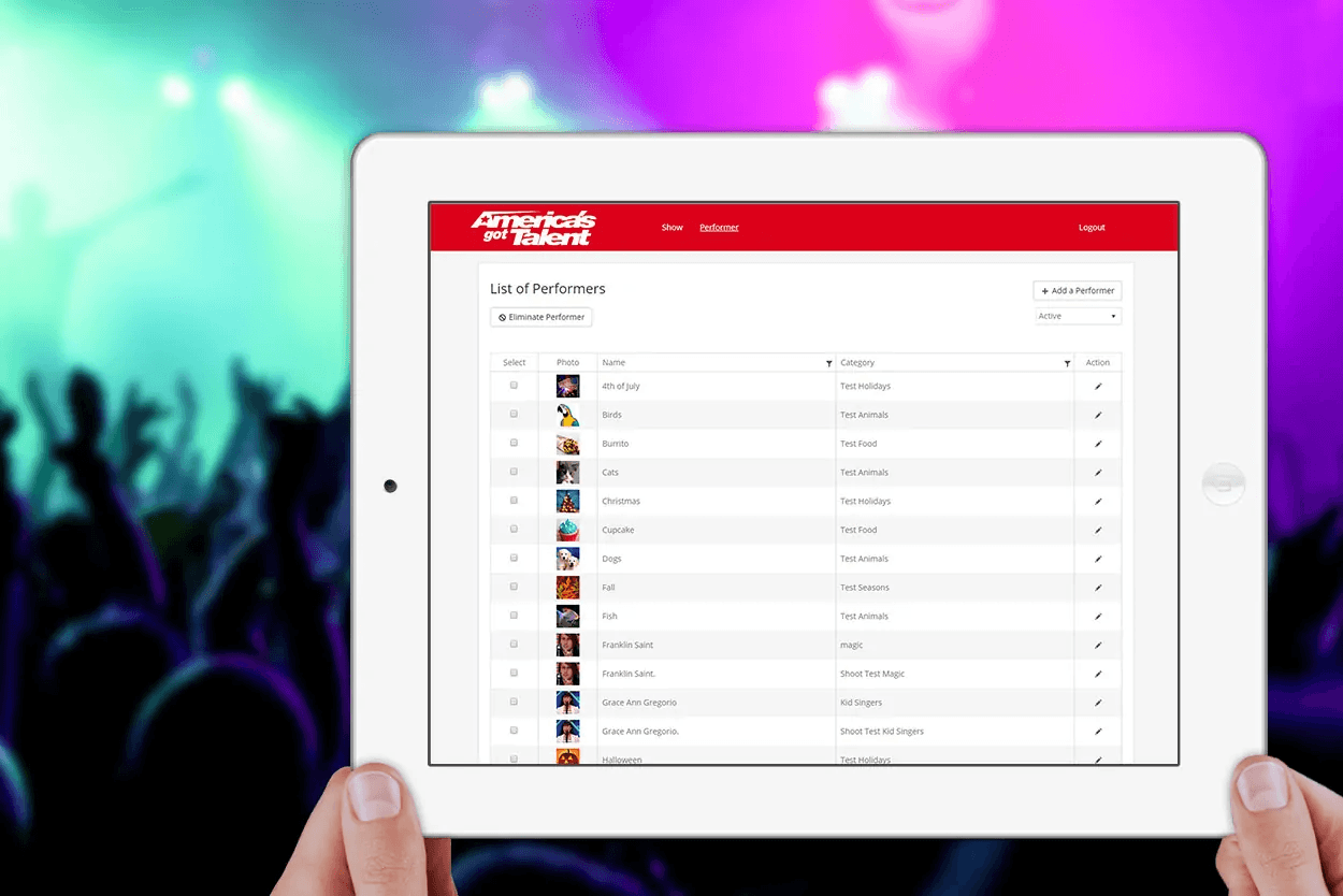 AGT Organizer Screen iPad
